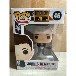 Funko Pop American History Icons President John F Kennedy Vinyl Figure & Case